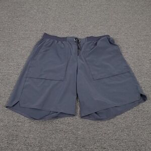 REI Co-op Shorts Mens XL Blue Athletic Drawstring Elastic Waist Pockets Running
